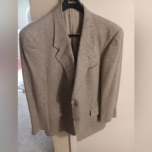 Valentino Uomo Tweed Sport Coat In 100% Silk size 44 regular